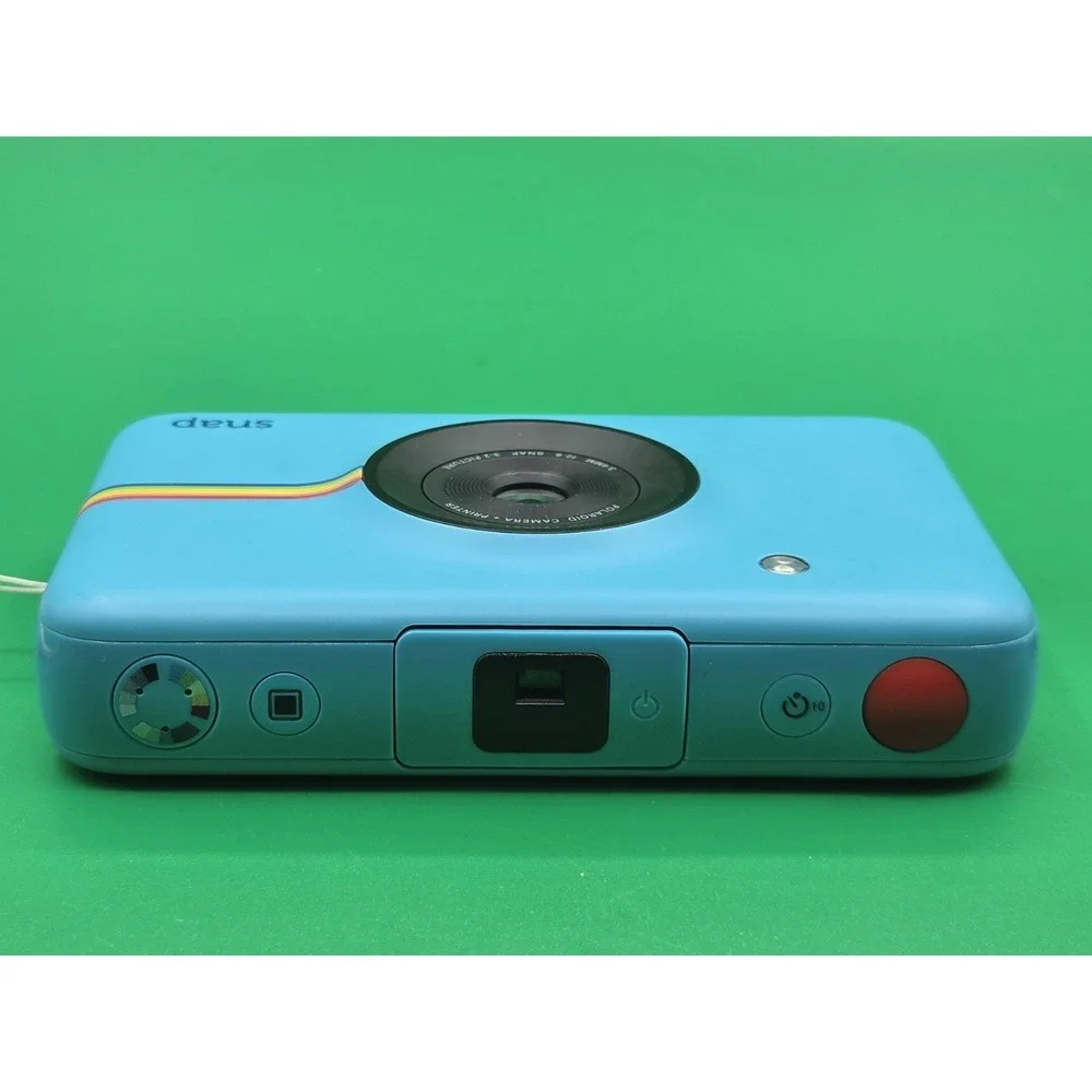 Polaroid Snap Camera Blue /w Zink Paper (60 Sheets) Powers On - For Parts Read